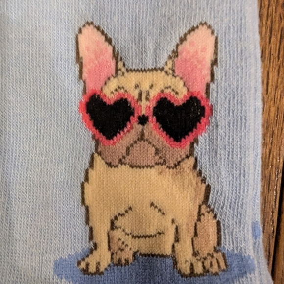 Socks Women's "Frenchie Dog Fashion" Socks women's Size 5-10.5 - Picture 9 of 10